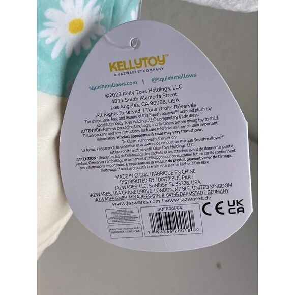 Squishmallows 2023 Easter 12" Belana the Cow Soft Plush With Daisies Daisy NEW - Picture 2 of 10